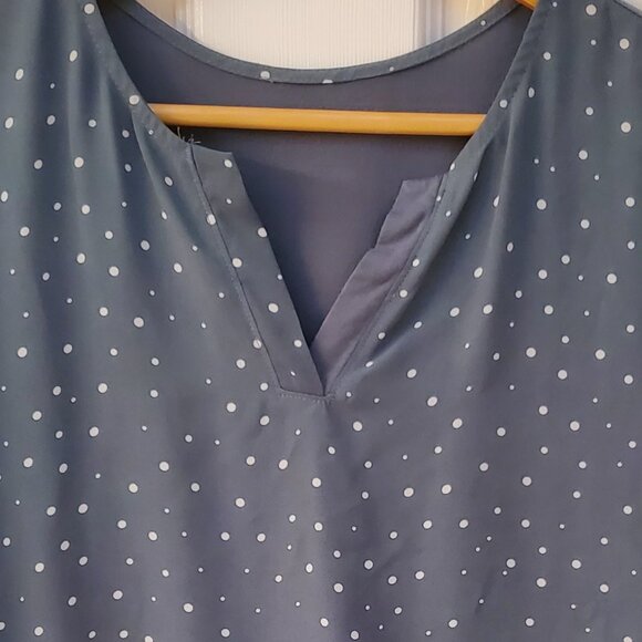 Papermoon top - Size Medium - Green/White Reece Mixed Material Top - Picture 3 of 7